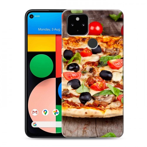 Дизайнерский силиконовый чехол для Google Pixel 4a 5G Пицца