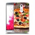 Дизайнерский силиконовый чехол для LG G3 (Dual-LTE) Пицца