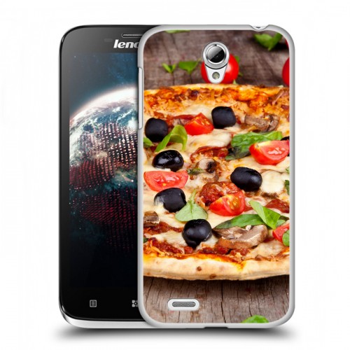 Дизайнерский пластиковый чехол для Lenovo A859 Ideaphone Пицца
