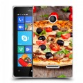 Дизайнерский пластиковый чехол для Microsoft Lumia 435 Пицца