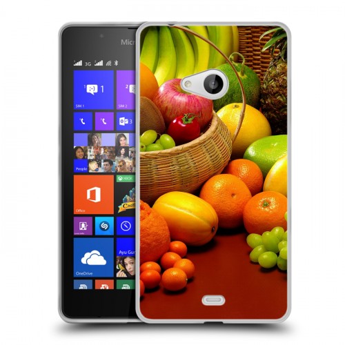 Дизайнерский пластиковый чехол для Microsoft Lumia 540 Фрукты