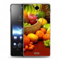 Дизайнерский пластиковый чехол для Sony Xperia TX Фрукты