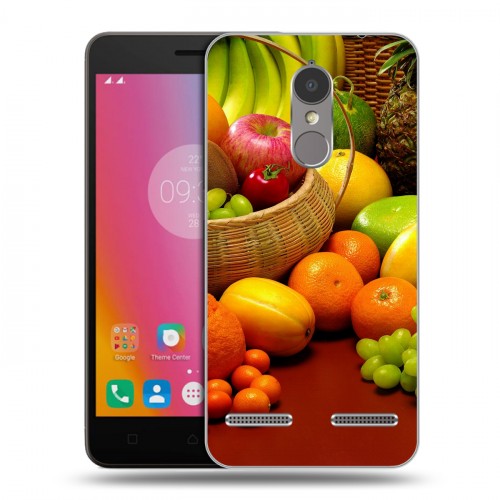 Дизайнерский силиконовый чехол для Lenovo K6 Фрукты