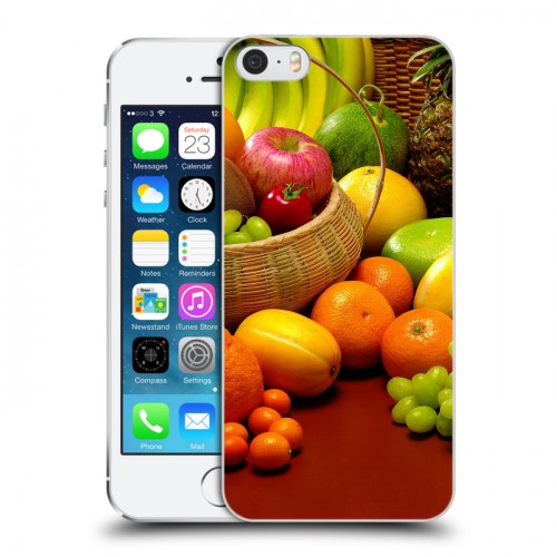 Дизайнерский пластиковый чехол для Iphone 5s Фрукты