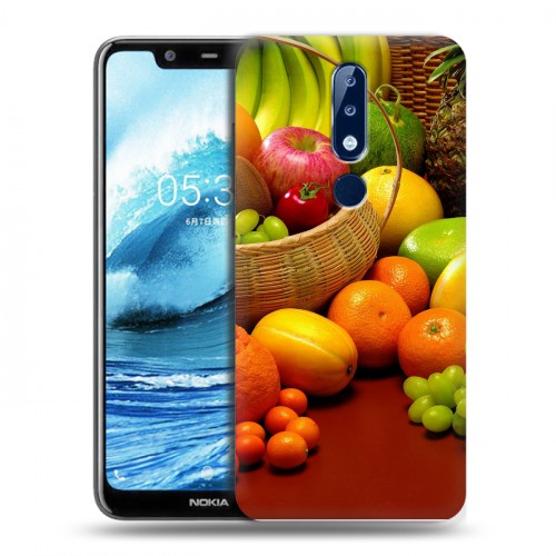 Дизайнерский пластиковый чехол для Nokia 5.1 Plus Фрукты