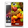 Дизайнерский пластиковый чехол для Sony Xperia L Фрукты