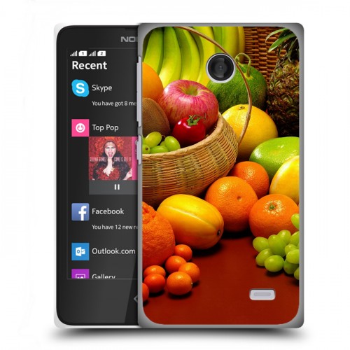 Дизайнерский пластиковый чехол для Nokia X Фрукты