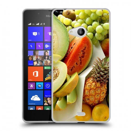 Дизайнерский пластиковый чехол для Microsoft Lumia 540 Фрукты