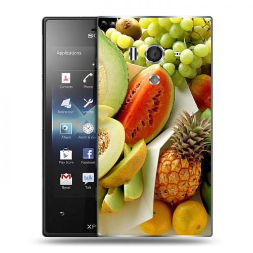 Дизайнерский пластиковый чехол для Sony Xperia acro S Фрукты