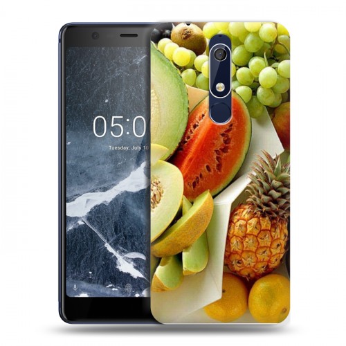 Дизайнерский пластиковый чехол для Nokia 5.1 Фрукты