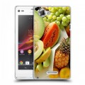 Дизайнерский пластиковый чехол для Sony Xperia L Фрукты