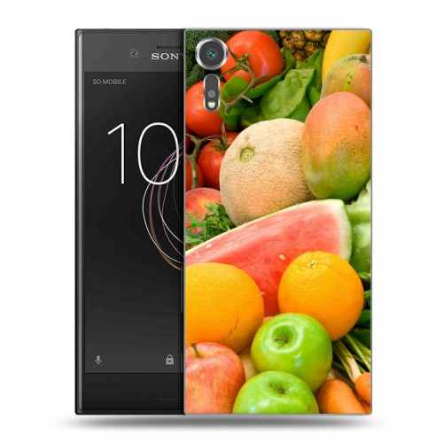 Дизайнерский пластиковый чехол для Sony Xperia XZs Фрукты