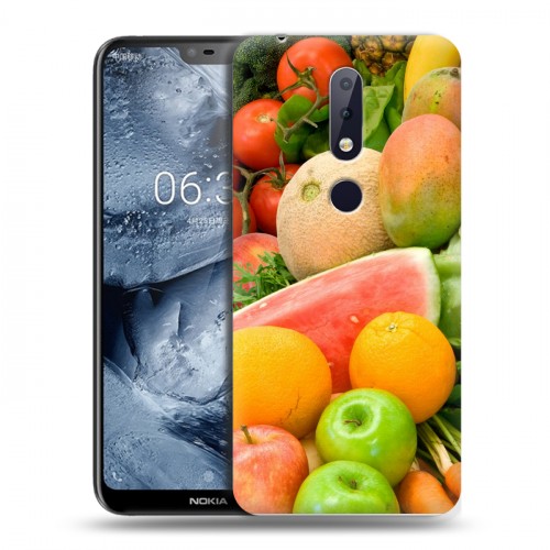 Дизайнерский пластиковый чехол для Nokia 6.1 Plus Фрукты