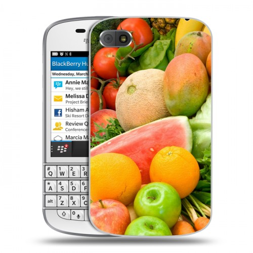 Дизайнерский пластиковый чехол для BlackBerry Q10 Фрукты