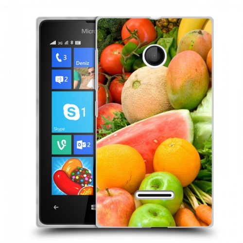 Дизайнерский пластиковый чехол для Microsoft Lumia 435 Фрукты