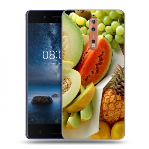 Дизайнерский пластиковый чехол для Nokia 8 Фрукты