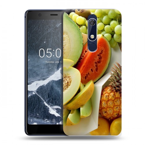 Дизайнерский пластиковый чехол для Nokia 5.1 Фрукты