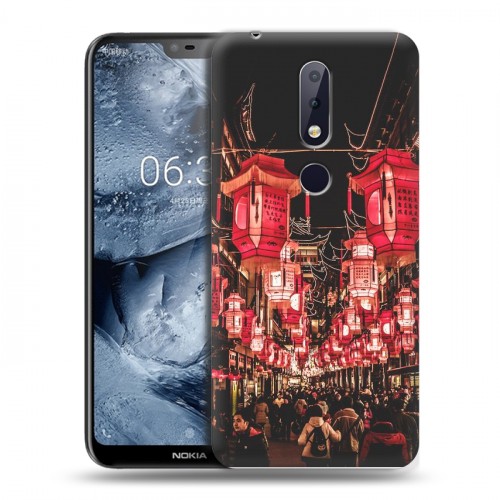 Дизайнерский пластиковый чехол для Nokia 6.1 Plus Китайский Новый Год