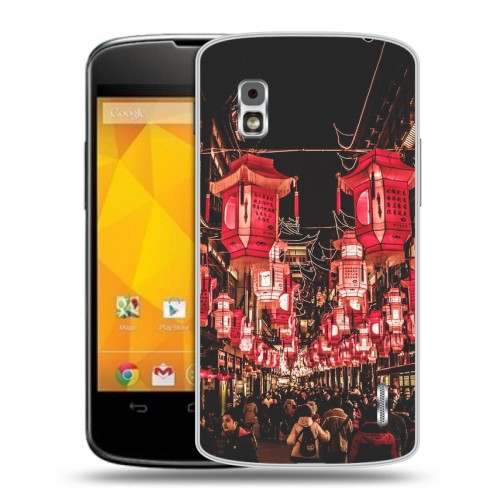 Дизайнерский пластиковый чехол для LG Google Nexus 4 Китайский Новый Год