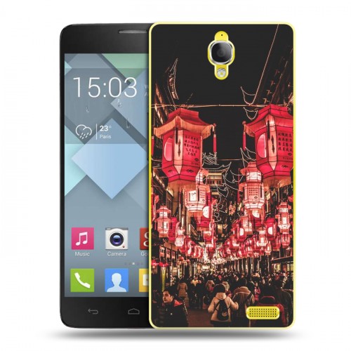 Дизайнерский пластиковый чехол для Alcatel One Touch Idol X Китайский Новый Год