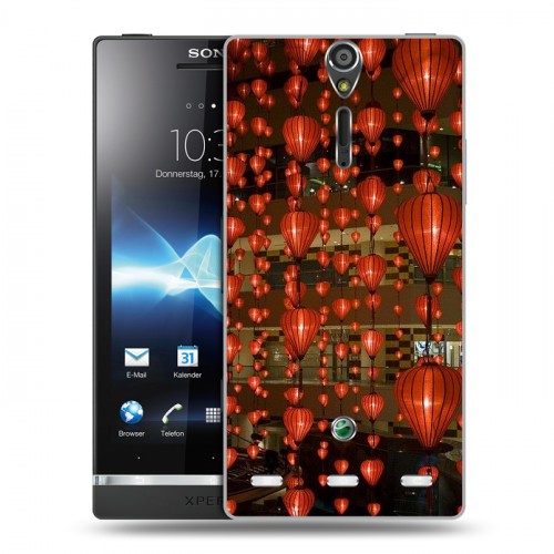 Дизайнерский пластиковый чехол для Sony Xperia S Китайский Новый Год