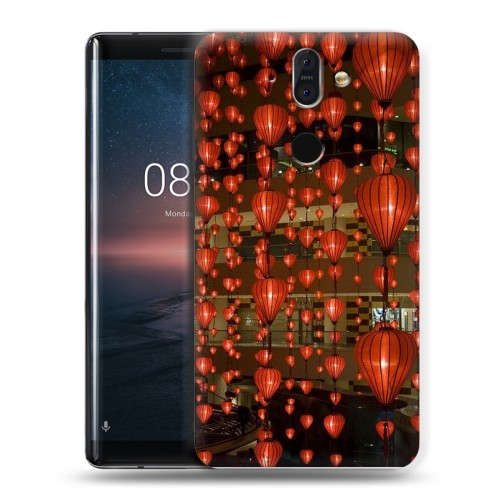 Дизайнерский силиконовый чехол для Nokia 8 Sirocco Китайский Новый Год