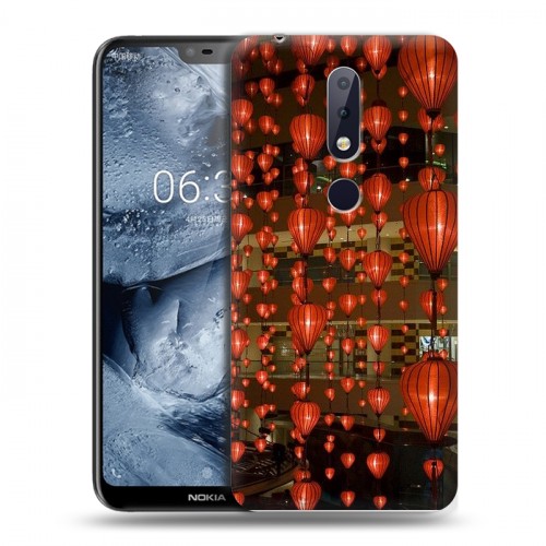 Дизайнерский силиконовый чехол для Nokia 6.1 Plus Китайский Новый Год