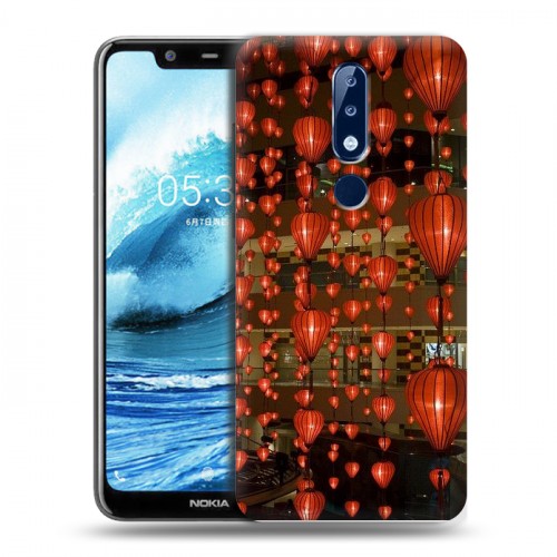 Дизайнерский силиконовый чехол для Nokia 5.1 Plus Китайский Новый Год