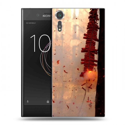 Дизайнерский пластиковый чехол для Sony Xperia XZs Китайский Новый Год