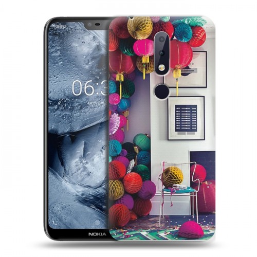 Дизайнерский пластиковый чехол для Nokia 6.1 Plus Китайский Новый Год