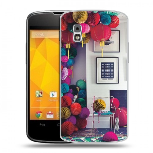 Дизайнерский пластиковый чехол для LG Google Nexus 4 Китайский Новый Год