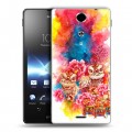 Дизайнерский пластиковый чехол для Sony Xperia TX Китайский Новый Год