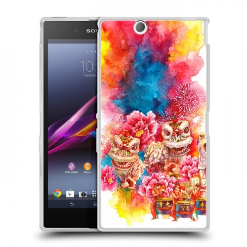 Дизайнерский пластиковый чехол для Sony Xperia Z Ultra  Китайский Новый Год