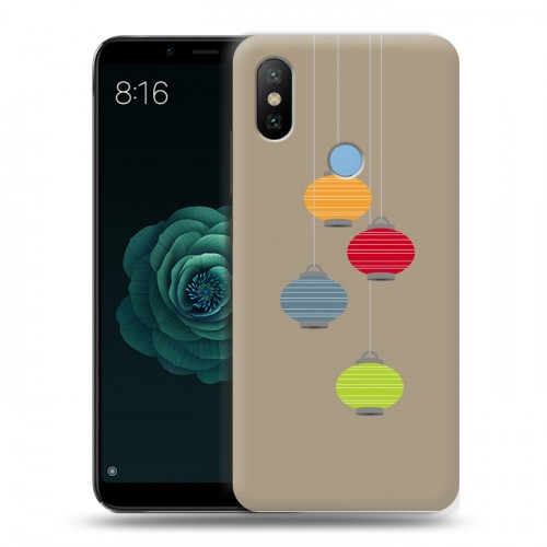 Дизайнерский силиконовый чехол для Xiaomi Mi A2 Китайский Новый Год