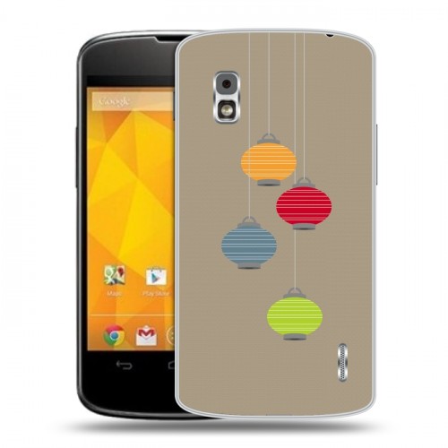 Дизайнерский пластиковый чехол для LG Google Nexus 4 Китайский Новый Год