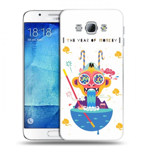 Дизайнерский пластиковый чехол для Samsung Galaxy A8 Китайский Новый Год