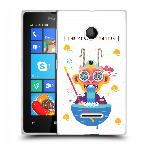 Дизайнерский пластиковый чехол для Microsoft Lumia 435 Китайский Новый Год