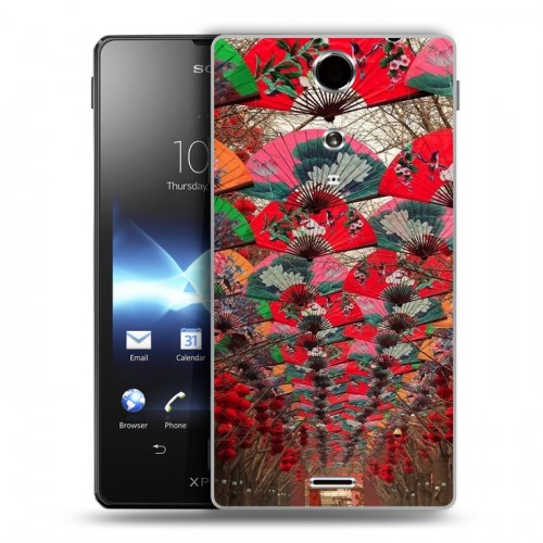 Дизайнерский пластиковый чехол для Sony Xperia TX Китайский Новый Год