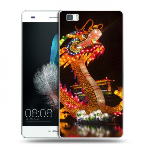 Дизайнерский пластиковый чехол для Huawei P8 Lite Китайский Новый Год