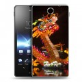 Дизайнерский пластиковый чехол для Sony Xperia TX Китайский Новый Год