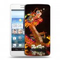 Дизайнерский пластиковый чехол для Huawei Ascend D2 Китайский Новый Год