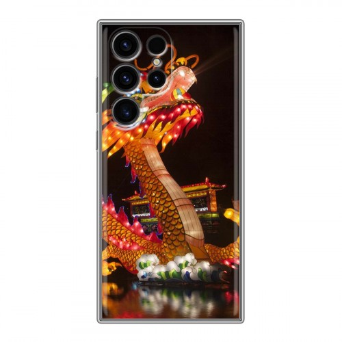 Дизайнерский пластиковый чехол для Samsung Galaxy S24 Ultra Китайский Новый Год