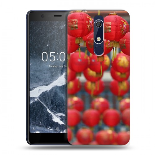 Дизайнерский пластиковый чехол для Nokia 5.1 Китайский Новый Год