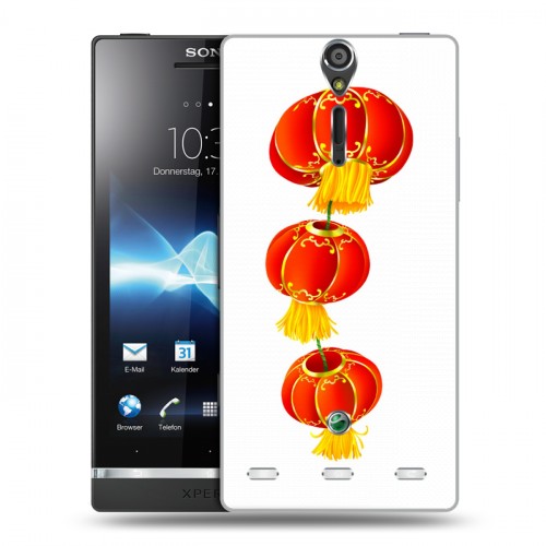 Дизайнерский пластиковый чехол для Sony Xperia S Китайский Новый Год