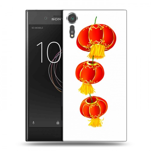 Дизайнерский пластиковый чехол для Sony Xperia XZs Китайский Новый Год