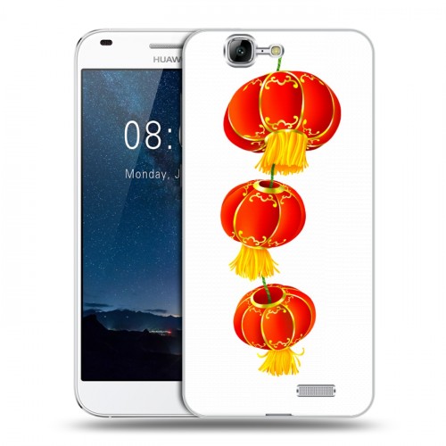 Дизайнерский пластиковый чехол для Huawei Ascend G7 Китайский Новый Год