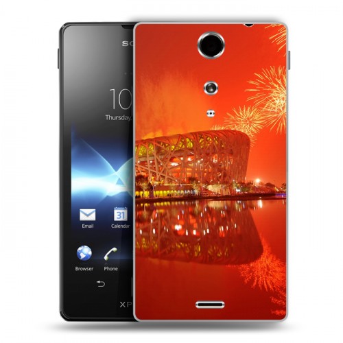 Дизайнерский пластиковый чехол для Sony Xperia TX Китайский Новый Год