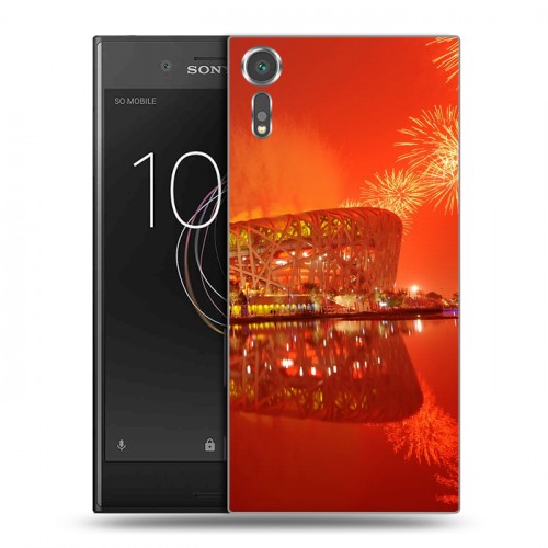 Дизайнерский пластиковый чехол для Sony Xperia XZs Китайский Новый Год