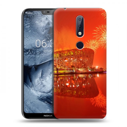 Дизайнерский пластиковый чехол для Nokia 6.1 Plus Китайский Новый Год