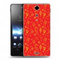 Дизайнерский пластиковый чехол для Sony Xperia TX Китайский Новый Год